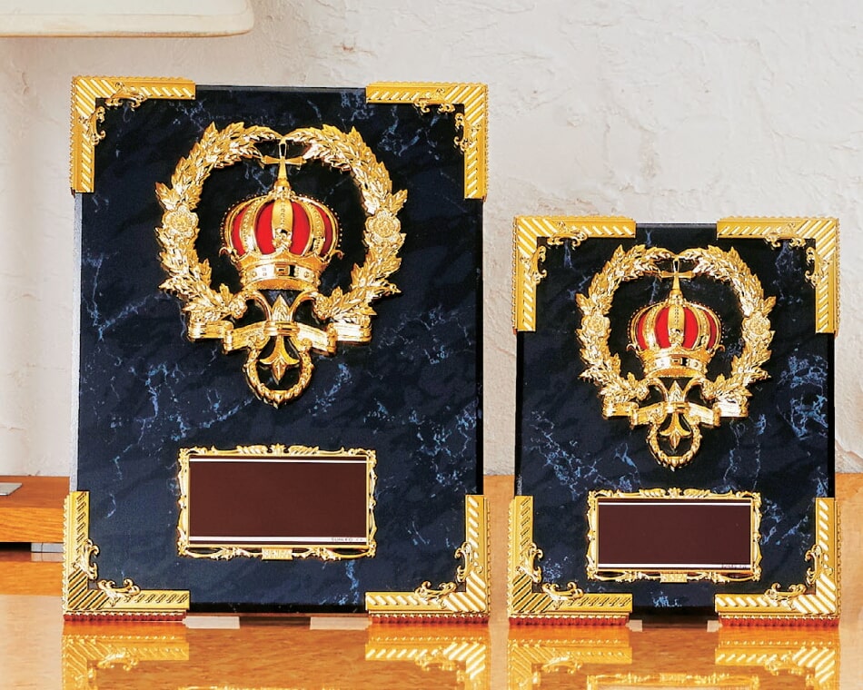 マーブル調木製盾：AT-4060