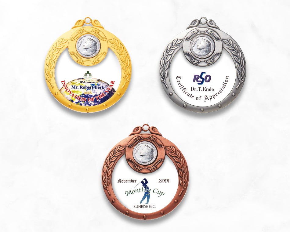 グレイシャスメダル(印刷)：MK-8806-DP