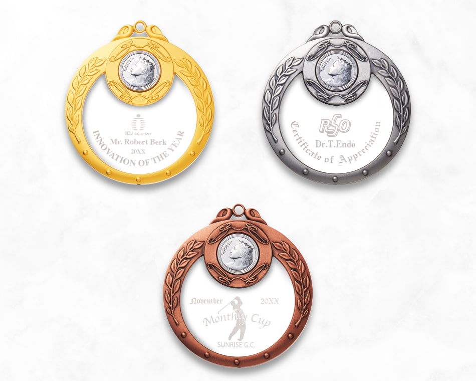 グレイシャスメダル(彫刻)：MK-8811-LZ