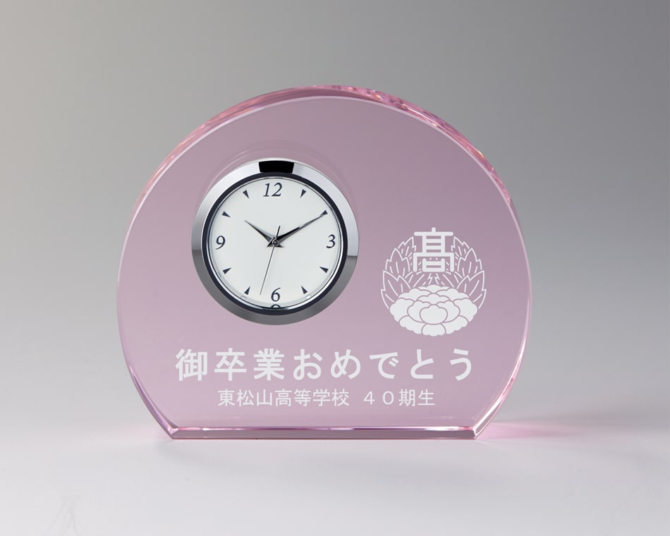 光学ガラス製置時計：ZE-354-6