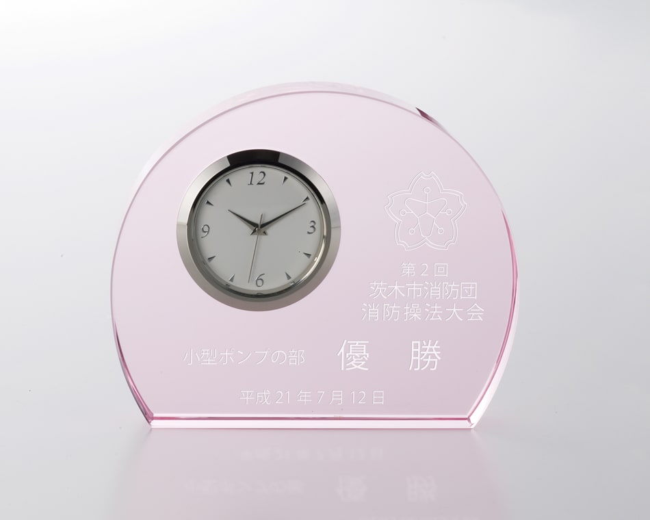 光学ガラス製置時計：ZE-354-6
