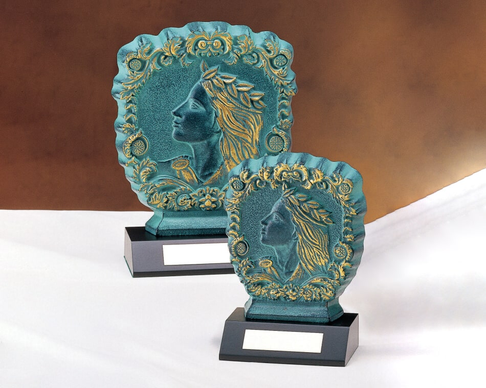 女神レリーフ金属盾:AT-4452