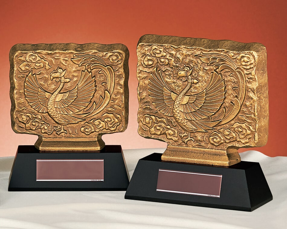 鳳凰レリーフ金属盾:AT-4454