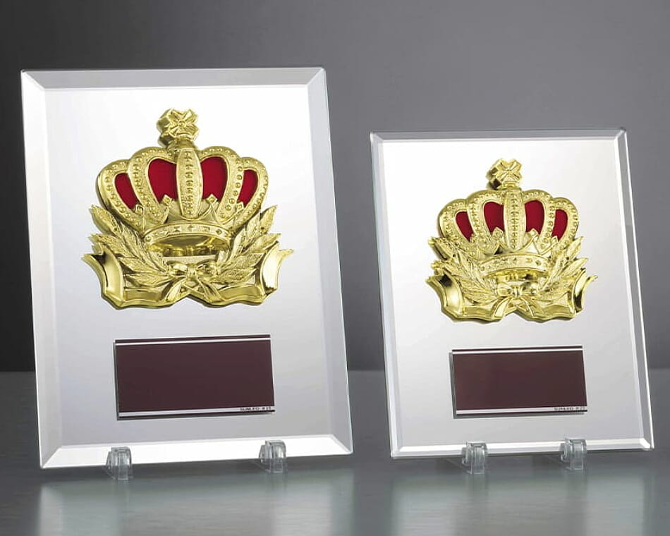 王冠レリーフミラー盾:AT-4479