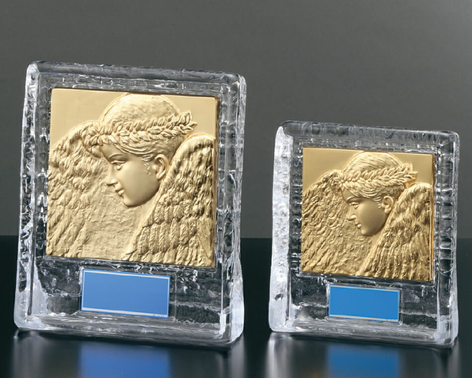 女神レリーフガラス盾：SW-5042