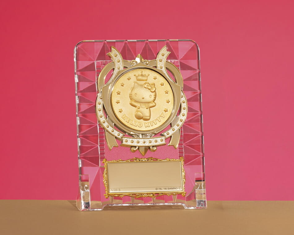 ハローキティ樹脂盾：ZKK-301