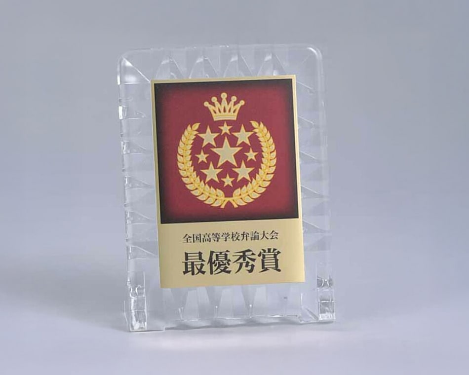 格安フルカラー樹脂盾:L34-01