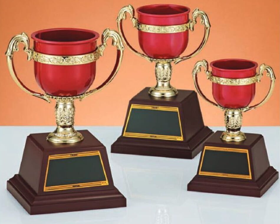 赤色樹脂カップ：C1851