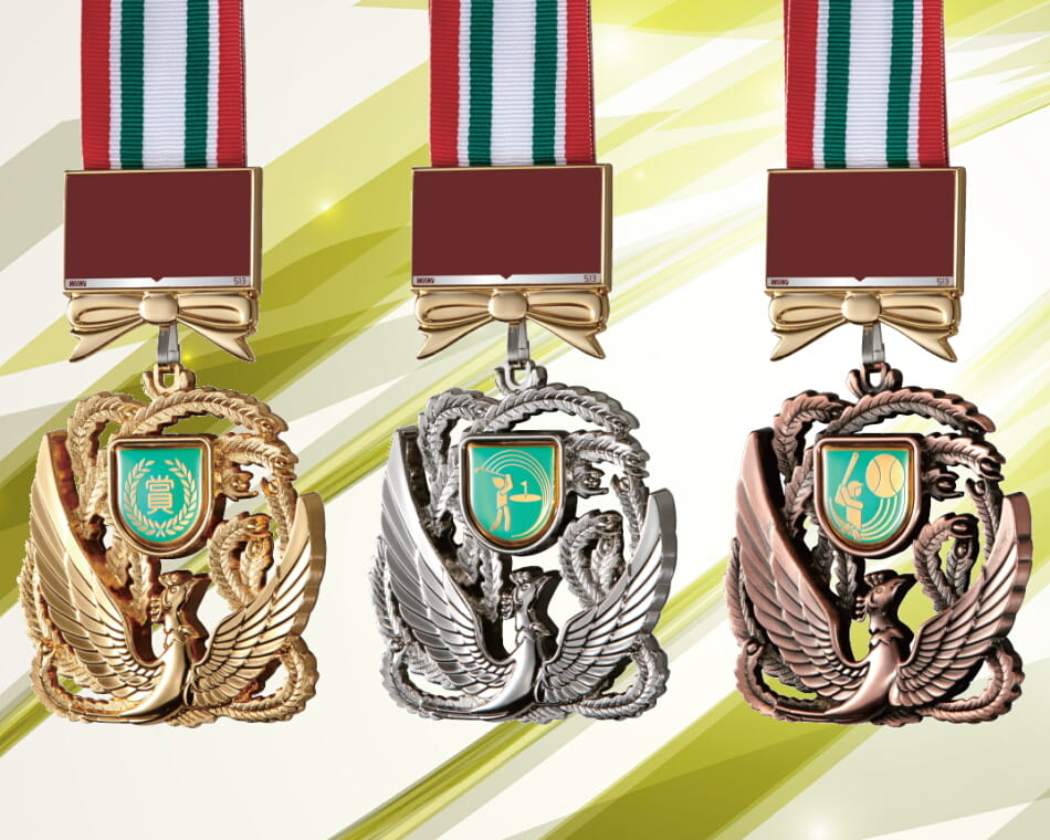 直径80㎜・60㎜鳳凰メダル：LFH-80、LFH-60