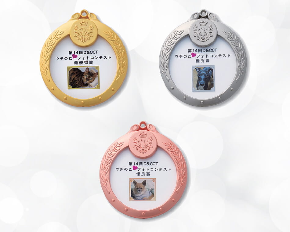 グレイシャスメダル・小(印刷)：MK-8861-DP